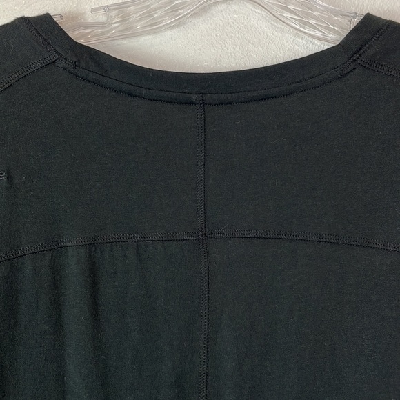 Lole T-Shirt Dress Women Size L Black Ruched Bustline Sleeveless Athletic - Picture 11 of 14